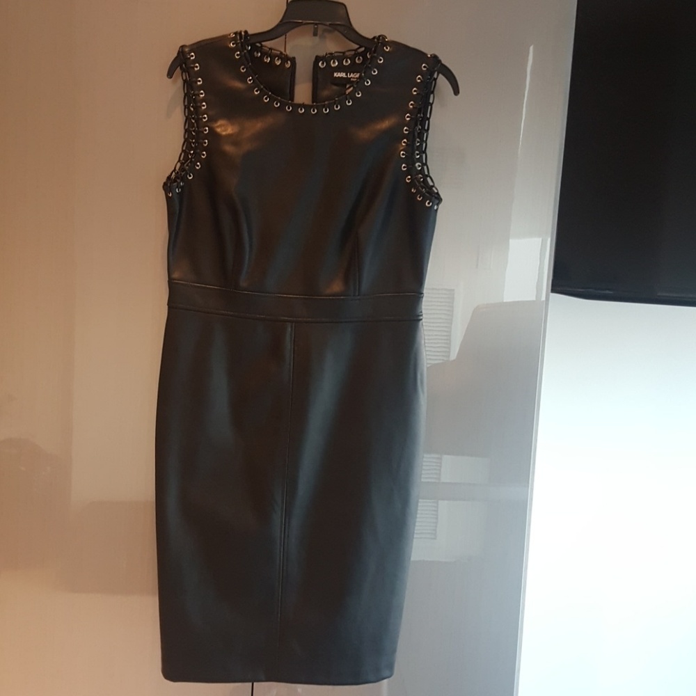 Leather dress